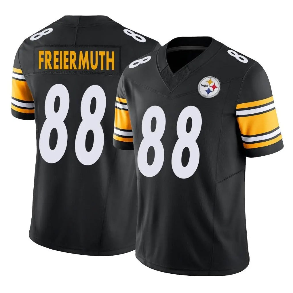 P.Steelers #88 Pat Freiermuth Player Black Limited Vapor F.U.S.E. Home Game Gdoa Stitched Jerseys