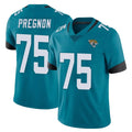 J.Jaguars #75 Emmanuel Pregnon Player Teal Vapor Untouchable Limited Home Game Gdoa Stitched Jerseys