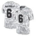 TB.Buccaneers #6 Baker Mayfield Player Arctic Camo Limited Salute To Service Home Game Gdoa Stitched Jerseys
