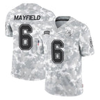 TB.Buccaneers #6 Baker Mayfield Player Arctic Camo Limited Salute To Service Home Game Gdoa Stitched Jerseys
