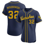 M.Brewers #32 Jacob Misiorowski Player Navy Home Limited Elite Fdoa Stitched Jerseys