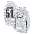 P.Eagles #51 Cam Jurgens Player Arctic Camo Salute to Service Pullover Hoodies Limited Game Gdoa Stitched Jerseys