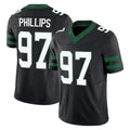 NY.Jets #97 Harrison Phillips Player Black Limited Legacy Vapor F.U.S.E. Home Game Gdoa Stitched Jerseys