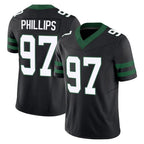 NY.Jets #97 Harrison Phillips Player Black Limited Legacy Vapor F.U.S.E. Home Game Gdoa Stitched Jerseys
