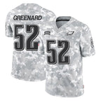 P.Eagles #52 Jonathan Greenard Player Arctic Camo Salute to Service Limited Game Gdoa Stitched Jerseys