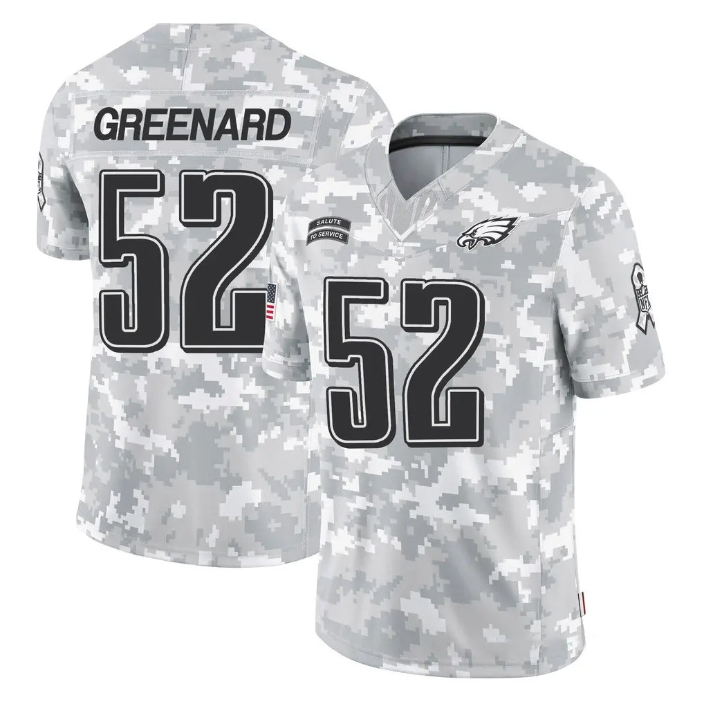 P.Eagles #52 Jonathan Greenard Player Arctic Camo Salute to Service Limited Game Gdoa Stitched Jerseys