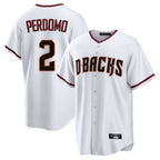 A.Diamondbacks #2 Geraldo Perdomo Player White Home Game Gdoa Stitched Jerseys
