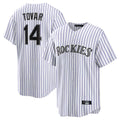C.Rockies #14 Ezequiel Tovar Player White Game Home Gdoa Stitched Jerseys