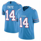 T.Titans #14 Carnell Tate Player Light Blue Team Vapor F.U.S.E. Limited Home Game Gdoa Stitched Jerseys