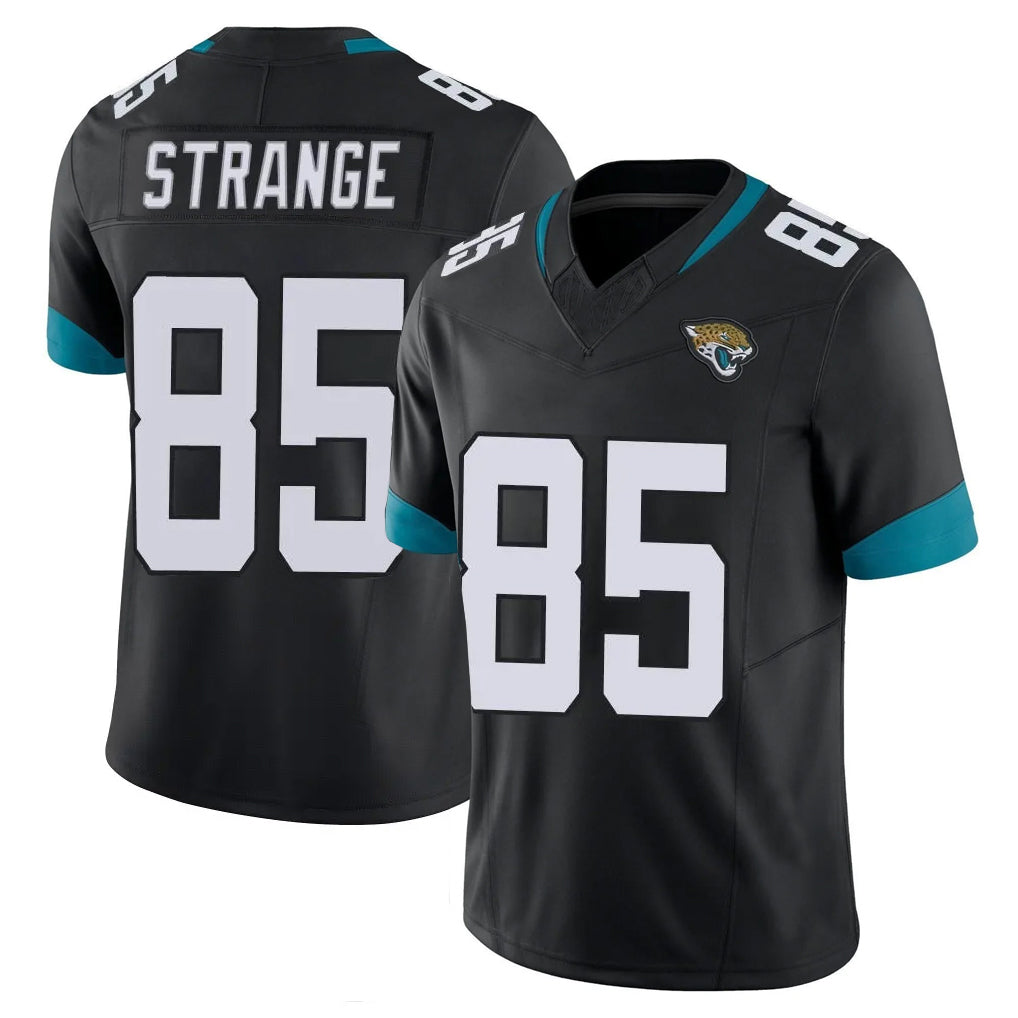 J.Jaguars #85 Brenton Strange Player Black Vapor F.U.S.E. Limited Home Game Gdoa Stitched Jerseys