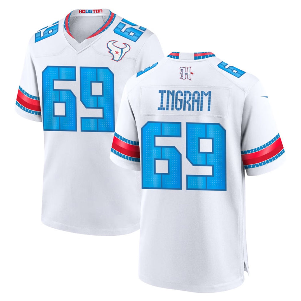 H.Texans #69 Edward Ingram Player Whtie 2026 Rivalries Vapor Home Game Gdoa Stitched jerseys