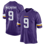 M.Vikings #9 J.J. McCarthy Player Purple Home Game Gdoa Stitched Jerseys