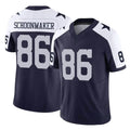 D.Cowboys #86 Luke Schoonmaker Player Navy-White Limited Alternate Vapor F.U.S.E. Home Game Gdoa Stitched Jerseys