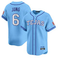 T.Rangers #6 Josh Jung Player Light Blue 2026 City Connect Limited Fdoa Stitched Jerseys