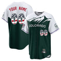 Custom C.Rockies Green City Connect USA 250 Fourth of July Limited Home Game Any Name & Number Gdoa Stitched Jerseys