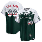 Custom C.Rockies Green City Connect USA 250 Fourth of July Limited Home Game Any Name & Number Gdoa Stitched Jerseys
