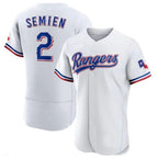 T.Rangers #2 Marcus Semien Player Gold Collection Limited White Elite Fdoa Stitched Jerseys
