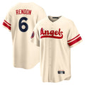 LA.Angels #6 Anthony Rendon Player Cream City Connect Home Fdoa Stitched Jerseys