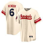 LA.Angels #6 Anthony Rendon Player Cream City Connect Home Fdoa Stitched Jerseys
