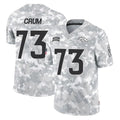 D.Broncos #73 Frank Crum Player Arctic Camo Salute To Service Limited Gdoa Stitched Jerseys