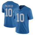 D.Lions #10 Isiah Pacheco Player Blue Limited Throwback Vapor Untouchable Gdoa Stitched Jerseys
