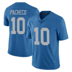 D.Lions #10 Isiah Pacheco Player Blue Limited Throwback Vapor Untouchable Gdoa Stitched Jerseys