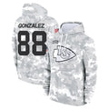 KC.Chiefs #88 Tony Gonzalez Player Arctic Camo Salute to Service Hoodies Limited Game Gdoa Stitched Jerseys