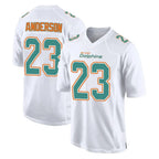 M.Dolphins #23 Zayne Anderson Player White Fashion Home Game Gdoa Stitched Jerseys