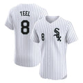 C.White Sox #8 Kyle Teel Player White Stripe Limited Elite Home Gdoa Stitched Jerseys