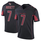 A.Cardinals #7 Jacoby Brissett Player Black Limited Color Rush Vapor Untouchable Home Game Gdoa Stitched Jerseys
