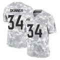 D.Broncos #34 JL Skinner Player Arctic Camo Salute To Service Limited Gdoa Stitched Jerseys