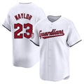 C.Guardians #23 Bo Naylor Player White Limited Home Gdoa Stitched Jerseys