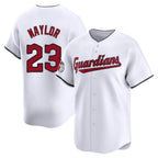 C.Guardians #23 Bo Naylor Player White Limited Home Gdoa Stitched Jerseys