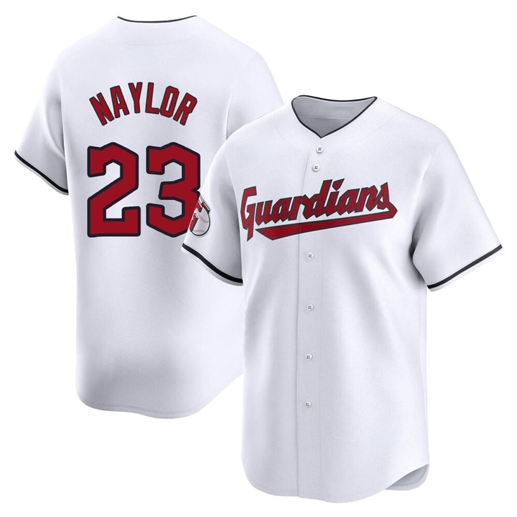 C.Guardians #23 Bo Naylor Player White Limited Home Gdoa Stitched Jerseys