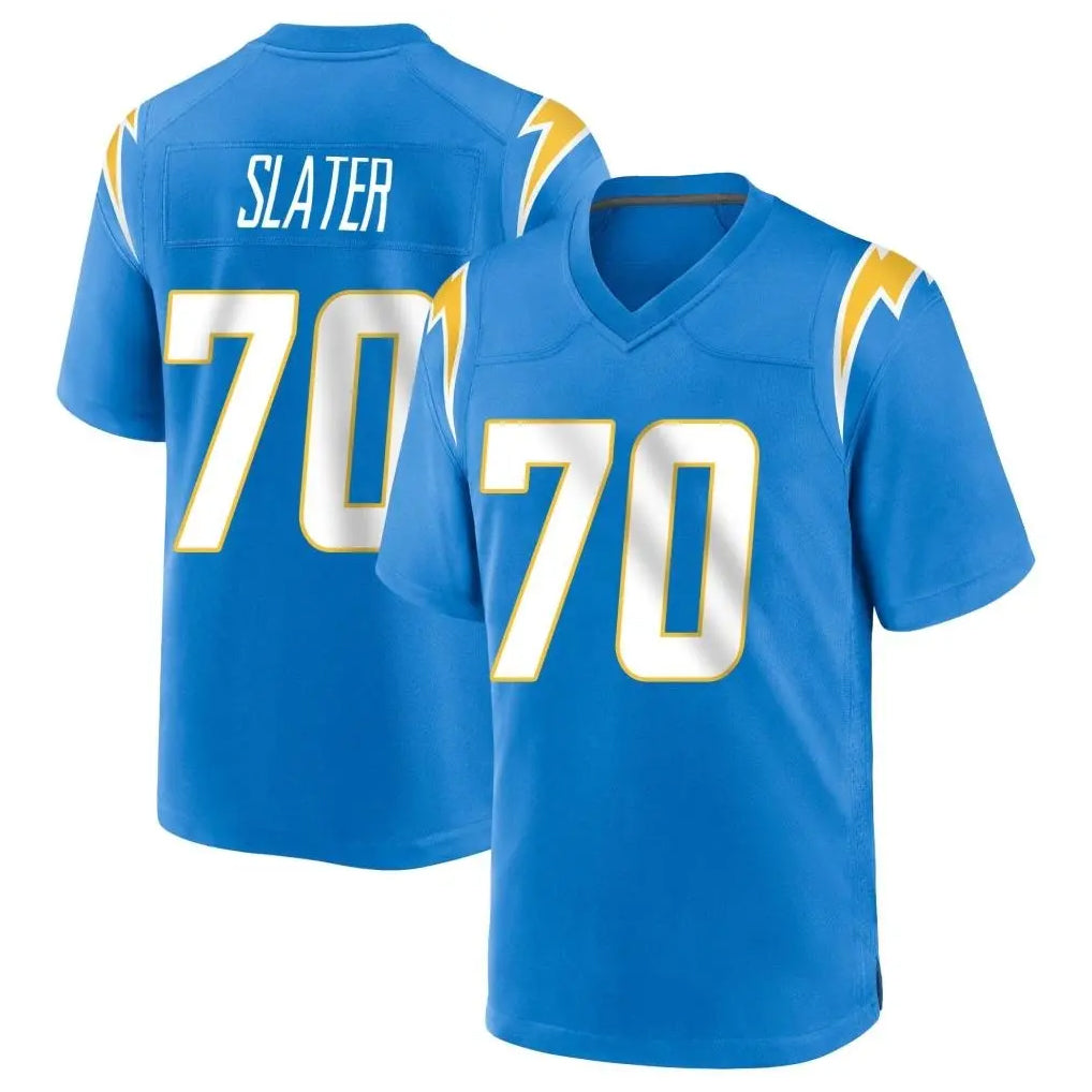 LA.Chargers #70 Rashawn Slater Player Blue Home Game Gdoa Stitched Jerseys