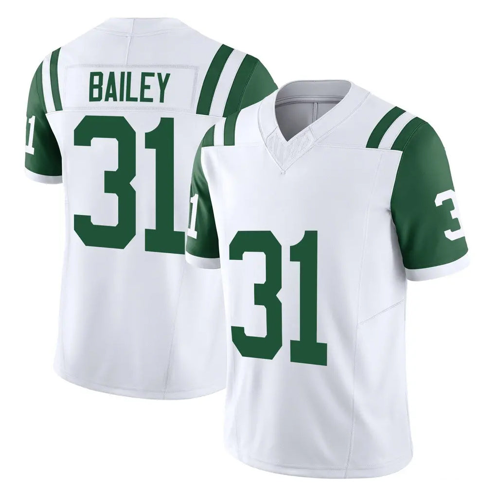 NY.Jets #31 David Bailey Player White Limited Classic Vapor F.U.S.E. Home Game Gdoa Stitched Jerseys
