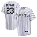 C.Rockies #23 Kris Bryant Player White Game Home Gdoa Stitched Jerseys