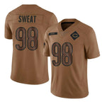 C.Bears #98 Montez Sweat Player Brown Salute to Service Limited Gdoa Stitched Jerseys