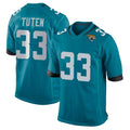 J.Jaguars #33 Bhayshul Tuten Player Teal Home Game Gdoa Stitched Jerseys
