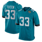 J.Jaguars #33 Bhayshul Tuten Player Teal Home Game Gdoa Stitched Jerseys