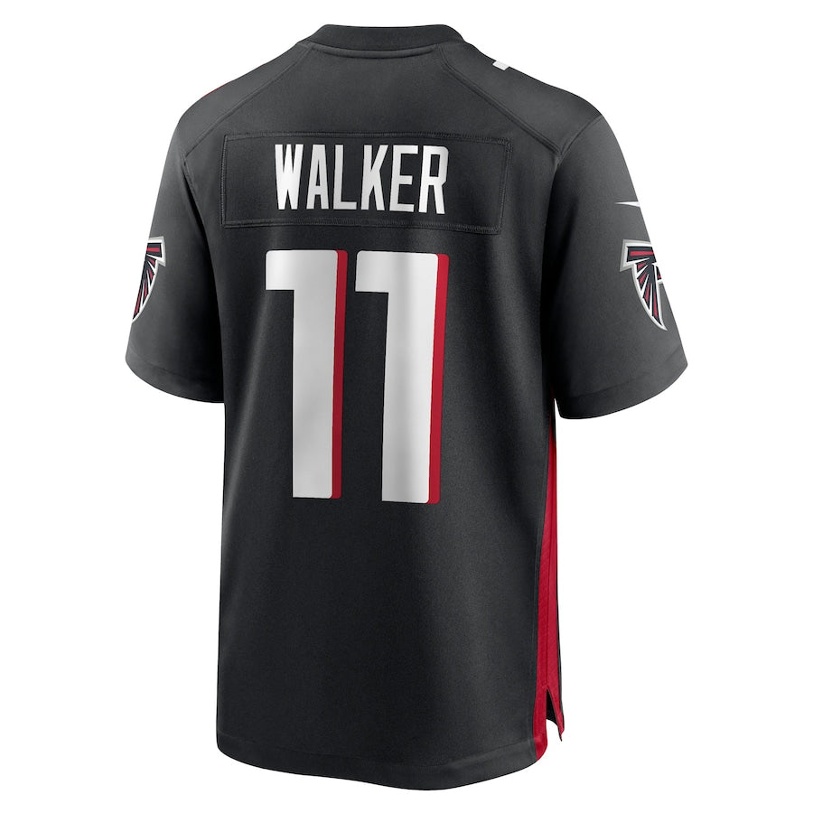 A.Falcons #11 Jalon Walker Player Black Home Game Gdoa Stitched Jerseys