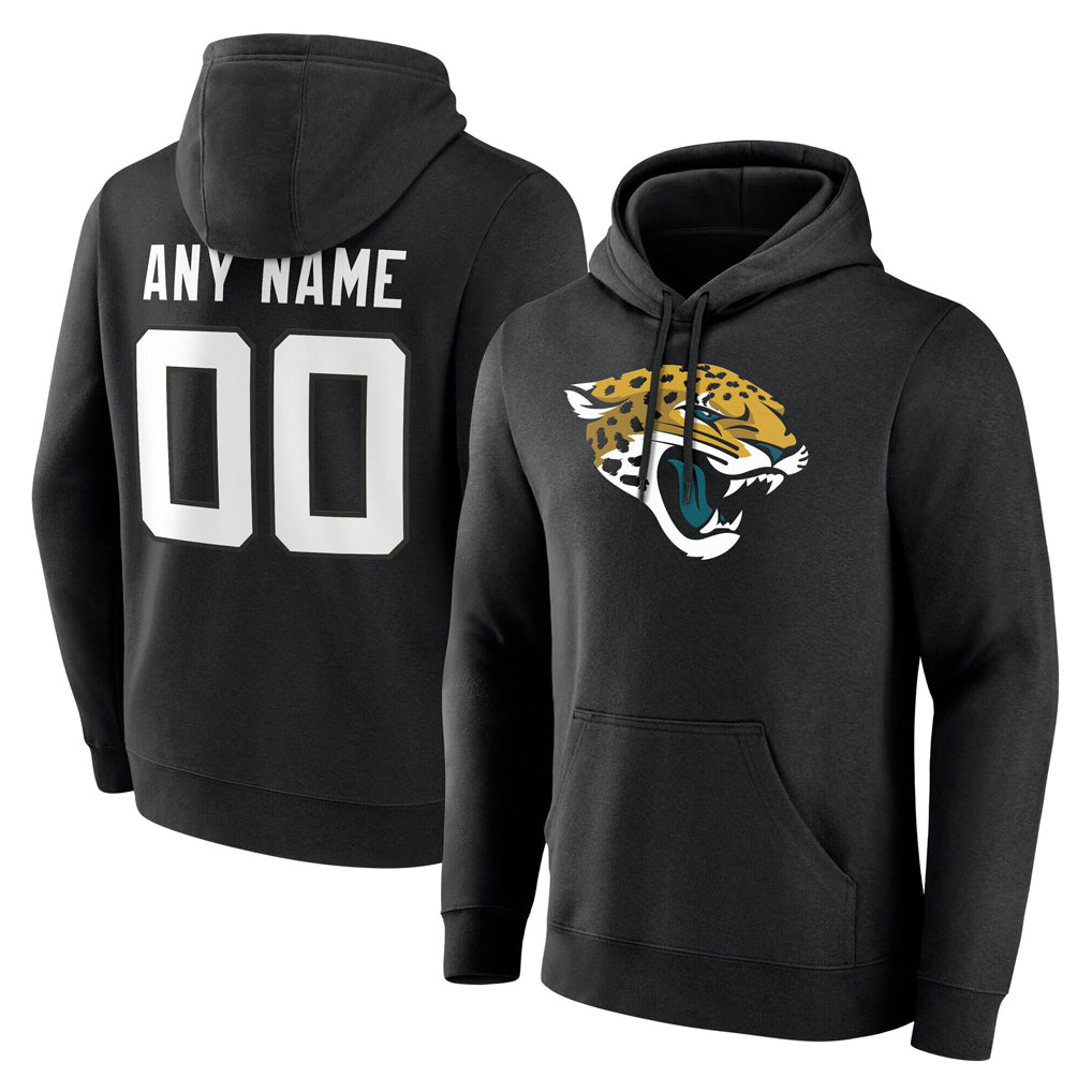 Custom J.Jaguars Black Pullover Hoodies Limited Any Name & Numbers Gdoa Stitched Jerseys