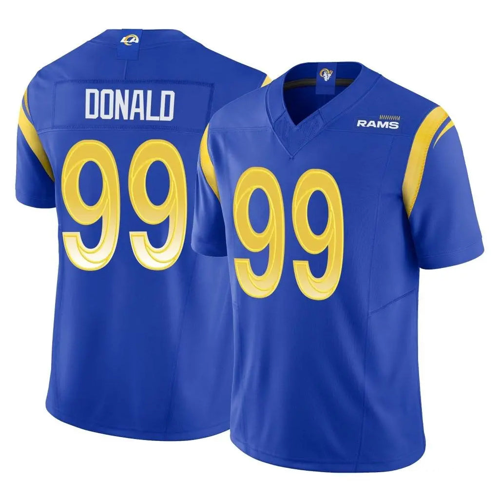 LA.Rams #99 Aaron Donald Player Royal Limited Vapor F.U.S.E. Home Game Gdoa Stitched Jerseys