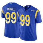 LA.Rams #99 Aaron Donald Player Royal Limited Vapor F.U.S.E. Home Game Gdoa Stitched Jerseys
