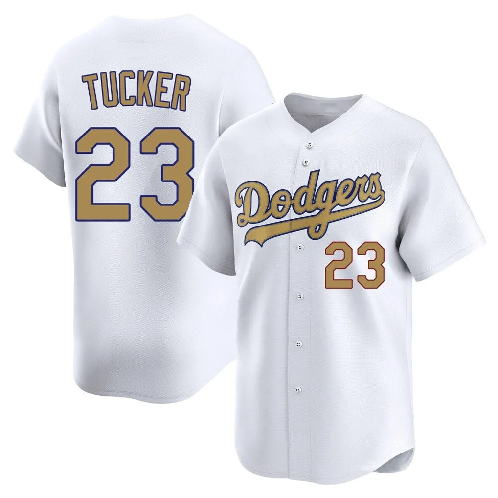 LA.Dodgers #23 Kyle Tucker Player Gold Collection Limited Home Fdoa Stitched Jerseys