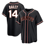 SF.Giants #14 Patrick Bailey Player Black Fashion Out Home Limited Fdoa Stitched Jerseys
