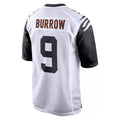 C.Bengals #9 Joe Burrow Player White Alternate Home Game Gdoa Stitched Jerseys
