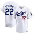 LA.Dodgers #22 Clayton Kershaw Player White Limited Home Fdoa Stitched Jerseys