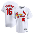 St. Louis Cardinals #16 Nolan Gorman Player White Home Limited Fdoa Stitched Jerseys