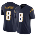 LA.Chargers #8 Omarion Hampton Player Navy Limited Vapor F.U.S.E. Home Game Gdoa Stitched Jerseys